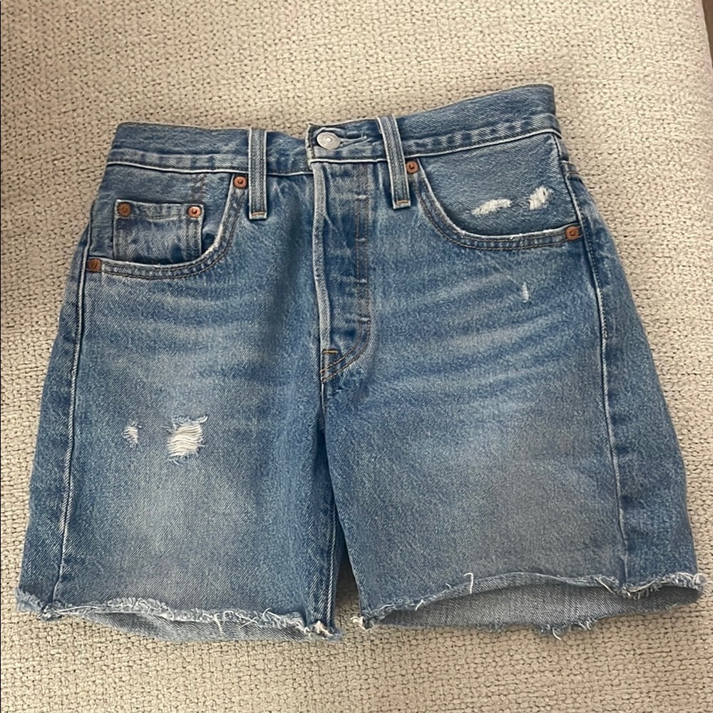 Levi’s Distressed Denim Shorts
